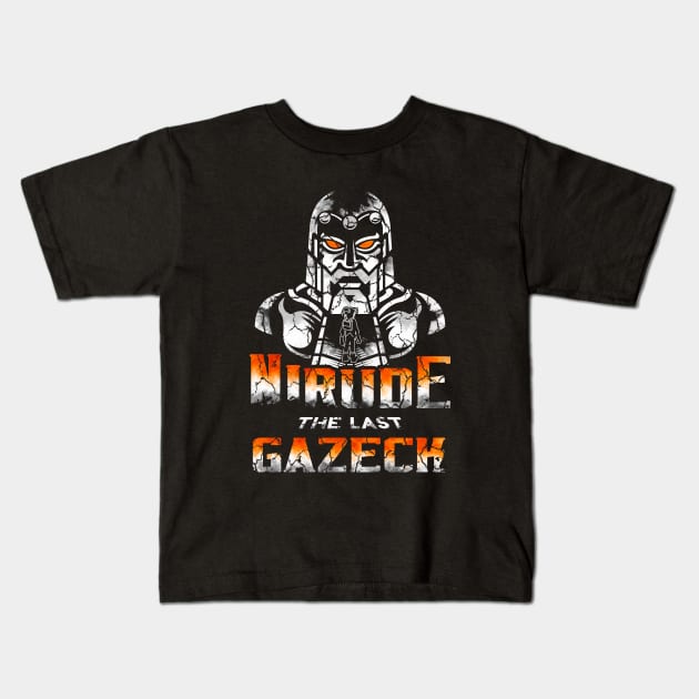 Alundra Nirude The Last Gazeck Kids T-Shirt by logozaste